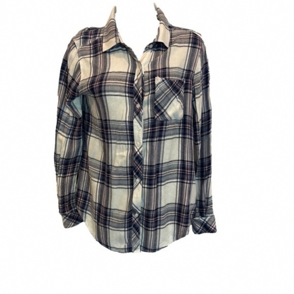 Rails Plaid Button-Up in Cream, Navy and Red